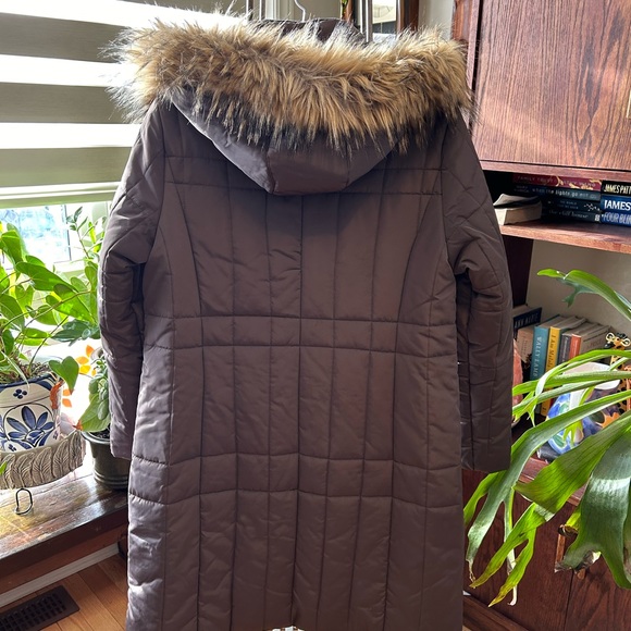 Winter coat with faux fur trim on hood - Picture 3 of 5